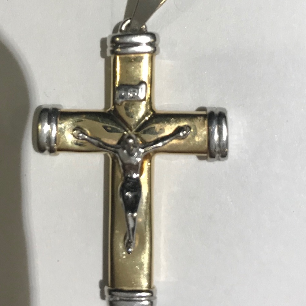 14K yellow cross